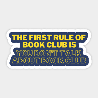 We Don't Talk About Book Club Sticker